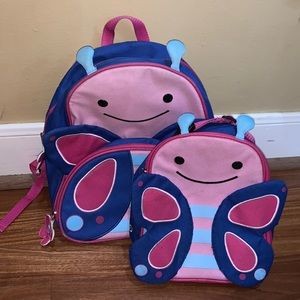 Toddlers backpack and lunch kit